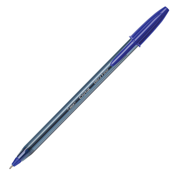 Ручка шариковая BIC "Cristal Exact", СИНЯЯ, корпус тонированный, узел 0,7 мм, линия письма 0,28 мм, 992605 - Ручки шариковые неавтоматические