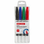 Маркеры стираемые для белой доски НАБОР 4 ЦВЕТА, BRAUBERG, 4 мм, эргономичный корпус, 150850 - Маркеры для досок