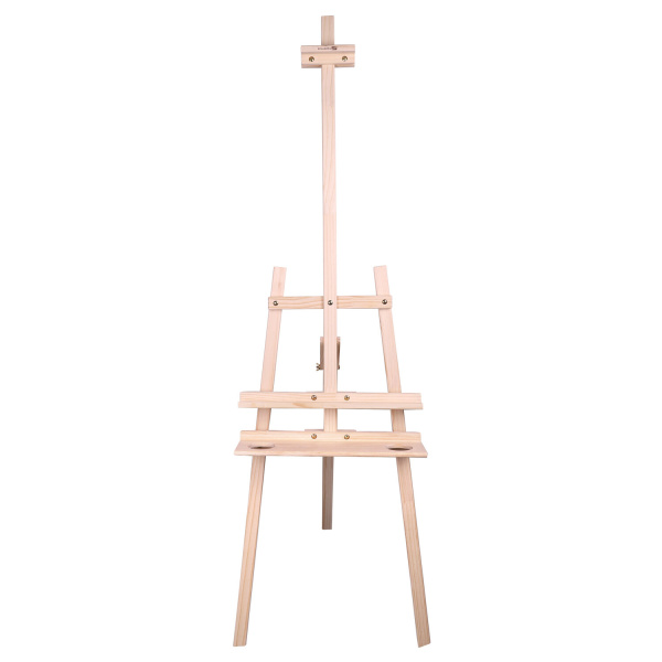 Мольберт напольный из сосны Лира с полкой, 170х55х70 см, высота холста до 107 см, BRAUBERG ART CLASSIC, 192261 - Мольберты