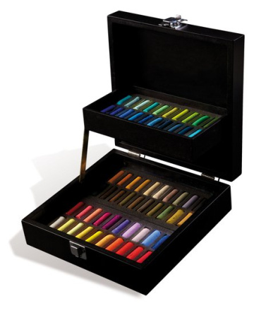 Набор художественной пастели "A' L'ECU" Sennelier, 60 цветов, 1/2, в деревянной коробке - Пастель художественная в наборах
