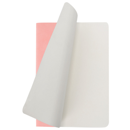 Тетрадь 48 л. в клетку обложка кожзам под замшу, сшивка, A5 (147х210мм), РОЗОВЫЙ, BRAUBERG CAPRISE, 403857 - Тетради 40-48 листов