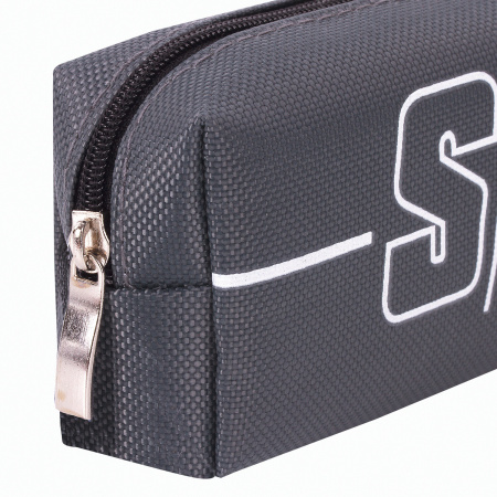 Пенал BRAUBERG, 1 отделение, полиэстер, "Sport", серый, 19х4х6 см, 270268 - Пеналы мягкие