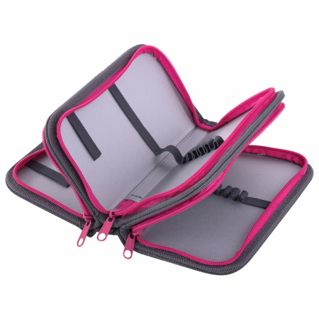 Пенал ПИФАГОР, 3 отделения, ламинированный картон, 19х11 см, "Adorable bunny", 270892 - Пеналы каркасные