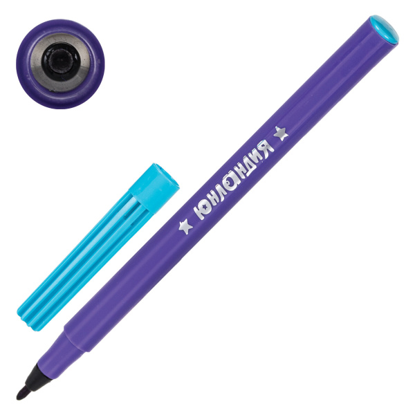 Фломастеры, меняющие цвет ЮНЛАНДИЯ 20 цветов + 2 проявителя, "ЮНЫЙ ВОЛШЕБНИК", вентилируемый колпачок, 151892 - Фломастеры классические