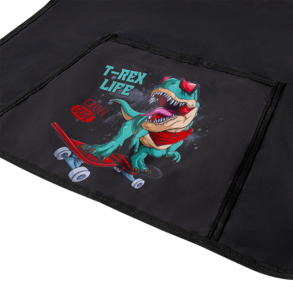 Фартук с нарукавниками для уроков труда ПИФАГОР, 1 карман, 44x55 см, "T-Rex Life", 271643 - Аксессуары для рисования