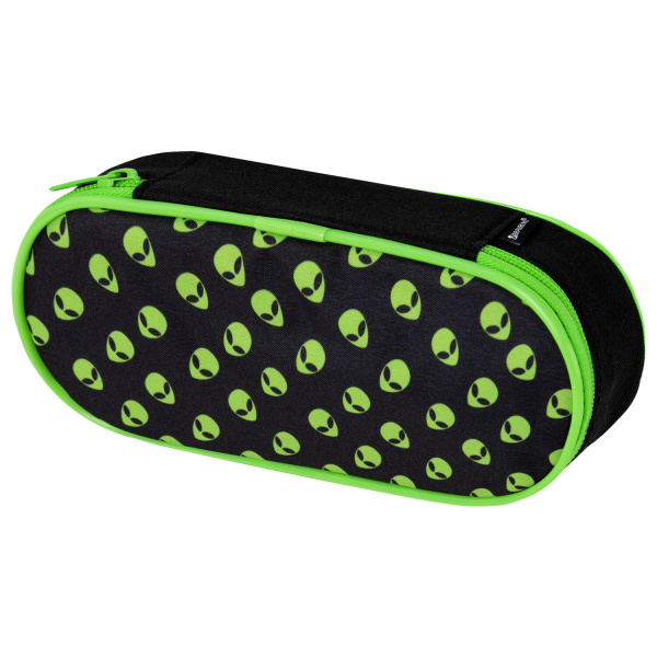 Пенал-футляр BRAUBERG, 1 отделение, органайзер, полиэстер, 22x9x5 см, "Alienation", 271586 - Пеналы мягкие