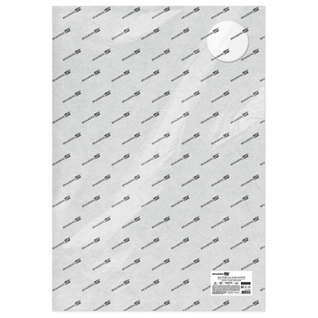 Бумага для акварели 300 г/м2 560x760 мм мелкое зерно, 10 листов, BRAUBERG ART PREMIERE, 113237 - Альбомы и бумага для акварели и масла
