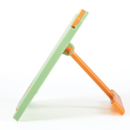Подставка для книг ЮНЛАНДИЯ, регулируемый наклон, прочный ABS-пластик, светло-зеленая, 237898 - Подставки для книг