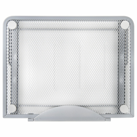 Подставка для книг, ноутбуков, планшетов BRAUBERG "Germanium", 240х195х20 мм, серебро, металл, 237984 - Подставки для книг