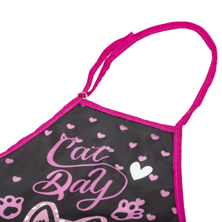 Фартук с нарукавниками для уроков труда BRAUBERG KIDS, 45x54 см, 2 кармана, "Amazed cat", 271638 - Аксессуары для рисования