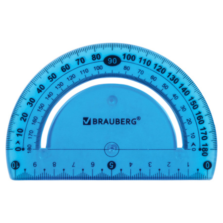 Набор чертежный большой гибкий BRAUBERG "FLEX" (линейка 30 см, треугольник, транспортир), ассорти, 210680 - Наборы чертежные
