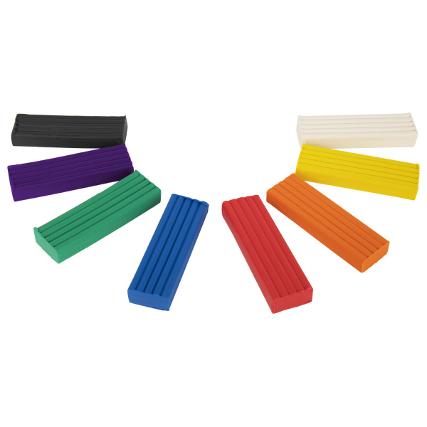 Пластилин классический BRAUBERG KIDS, 8 цветов, 160 г, со стеком, 106501 - Пластилин