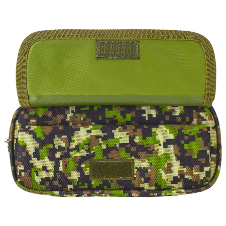 Пенал BRAUBERG для мальчиков, 1 отделение, органайзер, мягкий, "Military", зеленый, 21х5х9 см, 228990 - Пеналы мягкие