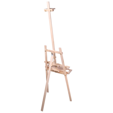 Мольберт напольный из сосны Лира с полкой, 170х55х70 см, высота холста до 107 см, BRAUBERG ART CLASSIC, 192261 - Мольберты
