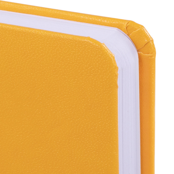 Ежедневник недатированный МАЛЫЙ ФОРМАТ А6 (100x150 мм) BRAUBERG "Select", балакрон, 160 л., желтый, 111684 - Ежедневники с покрытием "под кожу и ткань"