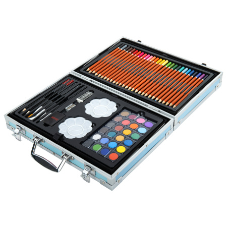 Набор ЮНОГО ХУДОЖНИКА "Cosmo" для рисования и творчества в кейсе ЮНЛАНДИЯ, 163 предмета, 664634 - Наборы юного художника