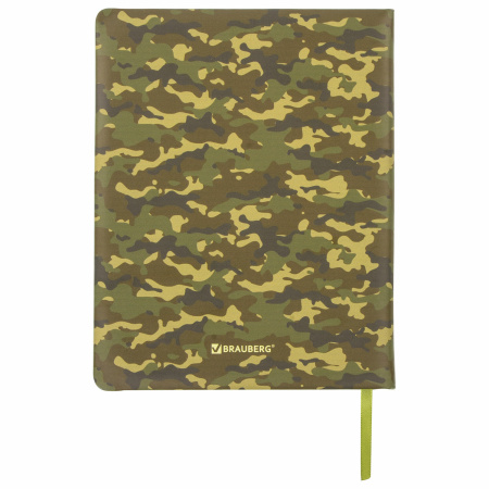 Дневник 1-11 класс 48 л., кожзам (твердая с поролоном), печать, аппликация, BRAUBERG, "КАМУФЛЯЖ", 105992 - Дневники универсальные