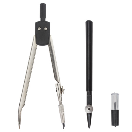 Готовальня 4 предмета, пластиковый пенал, GLOBUS, НЧ4-30-30 - Циркули и готовальни