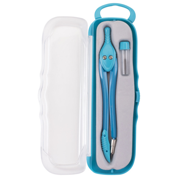 Готовальня BRAUBERG "Modern", 2 предмета: циркуль 135 мм, грифель, пенал с подвесом, 210662 - Циркули и готовальни