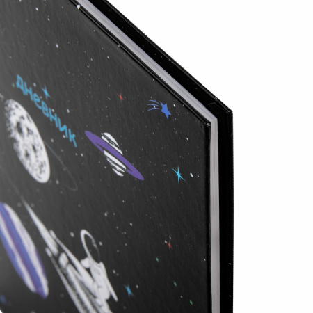 Дневник 1-4 класс 48 л., твердый, ЮНЛАНДИЯ, глянцевая ламинация, с подсказом, "SpaceX", 106351. - Дневники для младших классов