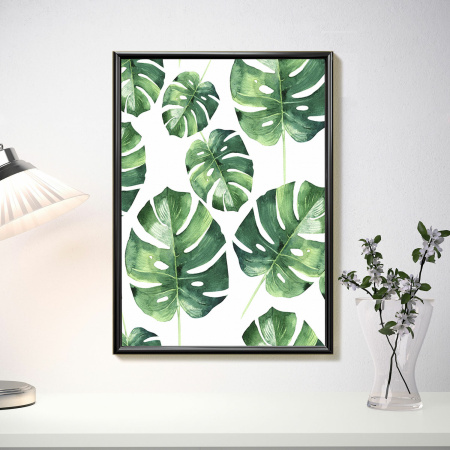 Рамка 21х30 см черная, пластик, багет 8 мм, BRAUBERG "Slim", плотный задник с ножкой, акриловый экран, 391317 - Рамки для дипломов, сертификатов, грамот, фотографий