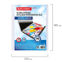 Папки-файлы перфорированные А4 BRAUBERG "EXTRA 900", КОМПЛЕКТ 50 шт., гладкие, ПЛОТНЫЕ, 90 мкм, 229670 - Папки перфорированные