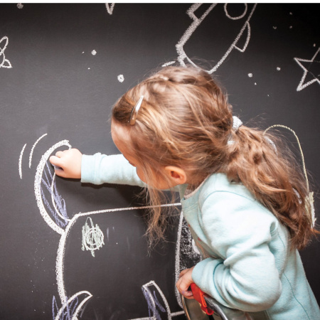 Мел белый, мягкое письмо, набор 400 шт., круглый, BRAUBERG, 227441 - Мелки