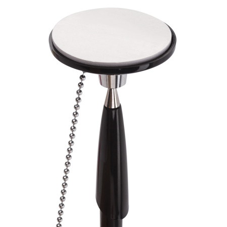 Ручка шариковая настольная BRAUBERG "Стенд-Пен Блэк1", СИНЯЯ, цепочка, корпус черный, линия письма 0,5 мм, 140889 - Ручки шариковые на подставке