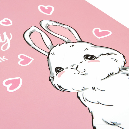 Дневник 1-4 класс 48 л., твердый, ЮНЛАНДИЯ, глянцевая ламинация, с подсказом, "Bunny", 106348 - Дневники для младших классов