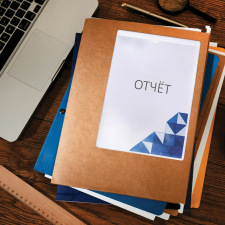 Карманы самоклеящиеся на любую поверхность ФОРМАТ А5 165х215 мм, КОМПЛЕКТ 10 шт., STAFF, 270571 - Карманы самоклеящиеся для папок