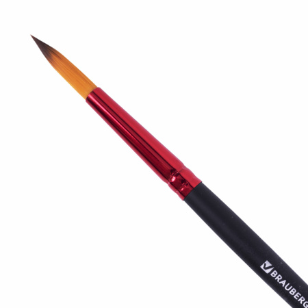Кисть синтетика, круглая № 7, BRAUBERG PREMIUM, 201006 - Кисти для рисования