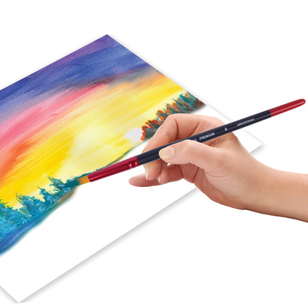 Кисть синтетика, круглая № 8, BRAUBERG PREMIUM, 201007 - Кисти для рисования