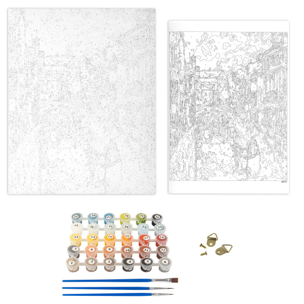 Картина по номерам 40х50 см, ОСТРОВ СОКРОВИЩ "Солнечная Венеция", на подрамнике, акрил, кисти, 662915 - Картины по номерам