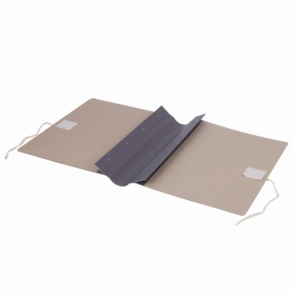 Папка архивная для переплета "Форма 21" 80 мм, с гребешками, 4 отверстия, завязки, STAFF, 112172 - Папки архивные для переплета