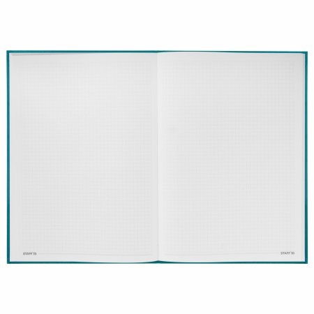 Блокнот БОЛЬШОЙ ФОРМАТ (205х290 мм) А4, 80 л., твердый, клетка, STAFF, "Моноколор", 114404 - Блокноты в книжном переплете