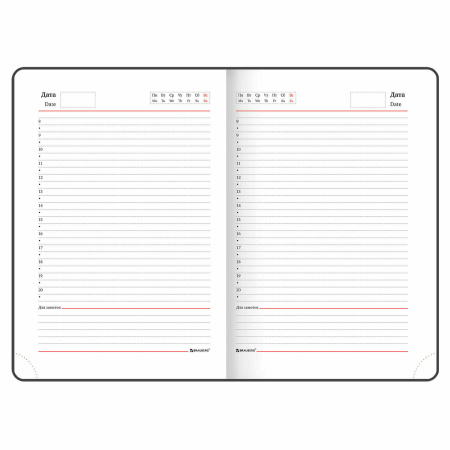 Ежедневник недатированный А5 (138х213 мм), BRAUBERG VISTA, под кожу, гибкий, 136 л., "Paradise", 112017 - Ежедневники с покрытием "под кожу и ткань"