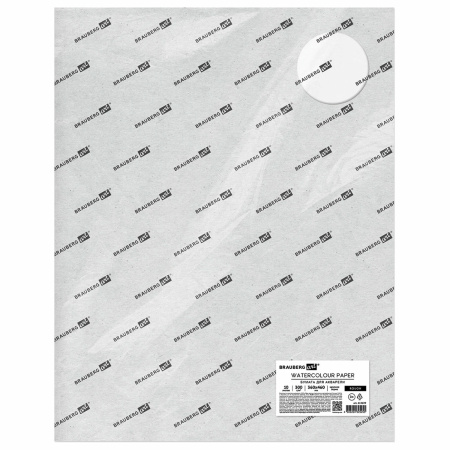 Бумага для акварели 300 г/м2 360x460 мм крупное зерно, 10 листов, BRAUBERG ART PREMIERE, 113229 - Альбомы и бумага для акварели и масла