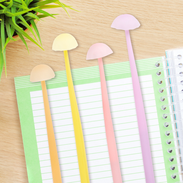 Ручка фигурная шариковая ЮНЛАНДИЯ "Гриб", силиконовый корпус, ассорти, СИНЯЯ, пишущий узел 0,7 мм, 143796 - Ручки фигурные