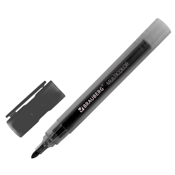 Маркеры стираемые для белой доски НАБОР 12 ЦВЕТОВ, BRAUBERG "MULTICOLOR", 3 мм, 152121 - Маркеры для досок