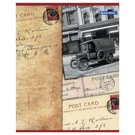 Тетрадь А5, 96 л., BRAUBERG, скоба, клетка, обложка картон, СТРАНЫ, 401292 - Тетради более 60 листов