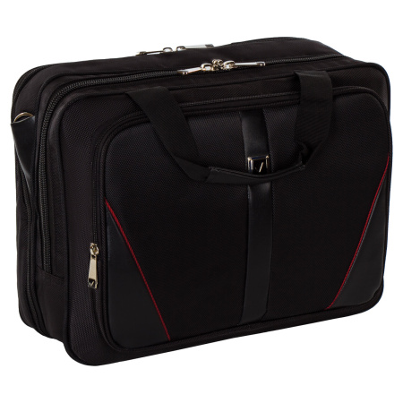 Сумка-портфель BRAUBERG с отделением для ноутбука 15-16", "Business", 2 отделения, черная, 41х32х15 см, 240389 - Сумки деловые с отделением для ноутбука и планшета