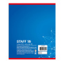 Тетрадь А5, 40 л., STAFF скоба, клетка, офсет №2 ЭКОНОМ, обложка картон, "ЭКСКЛЮЗИВ", 402645 - Тетради 40-48 листов