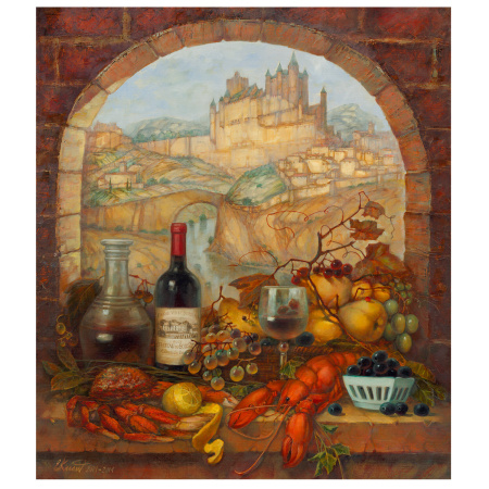 Картина стразами (алмазная мозаика) 40х50 см, ОСТРОВ СОКРОВИЩ "Прованские истории", без подрамника, 662584 - Алмазная вышивка