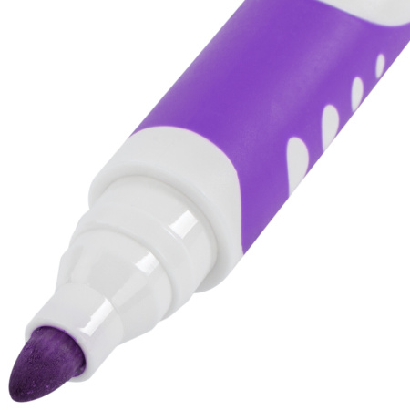Маркер стираемый для белой доски ФИОЛЕТОВЫЙ, BRAUBERG "SOFT", 5 мм, резиновая вставка, 152109 - Маркеры для досок