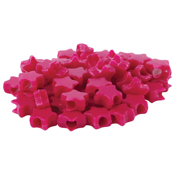 Бусины для творчества "Звезды", 10 мм, 30 грамм, светло-розовые, розовые, фиолетовые, ОСТРОВ СОКРОВИЩ, 661250 - Бусины для творчества