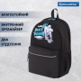 Рюкзак BRAUBERG FASHION CITY универсальный, "Skateboard", черный, 46х31х15 см, 229969 - Рюкзаки городские для старшеклассников и студентов