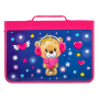 Папка для труда на молнии BRAUBERG А4 с ручкой, 1 отделение, картон, органайзер, "Smiling bear", 270990 - Папки для тетрадей и уроков труда