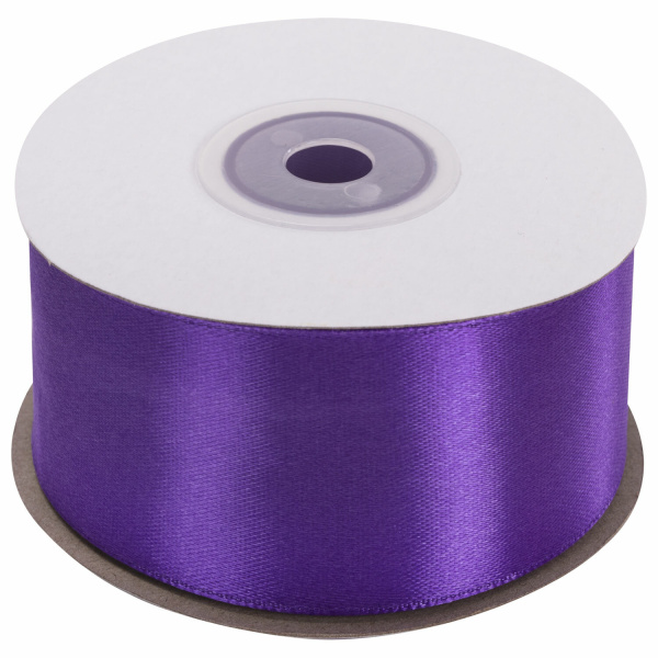 Лента атласная ширина 38 мм, длина 23 м, фиолетовая, BRAUBERG, 591518 - Ленты для декора, рукоделия и упаковки подарков