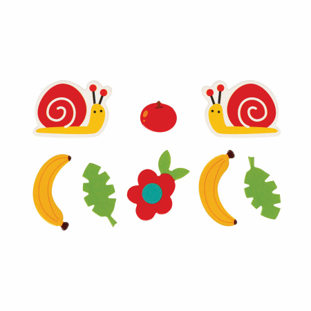 Наклейки из EVA "Зверушки", 24 штуки, ассорти, ЮНЛАНДИЯ, 662686 - Наклейки