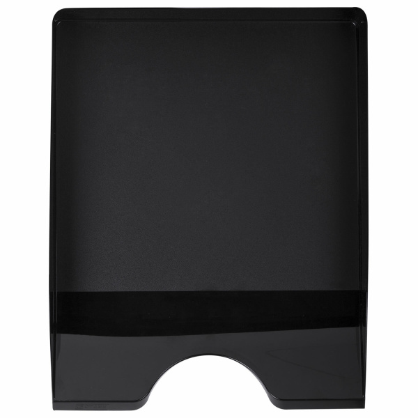 Лоток горизонтальный для бумаг BRAUBERG ORIGINAL, 315х250х60 мм, черный, 238104, ЛТ651 - Лотки горизонтальные (поддоны)